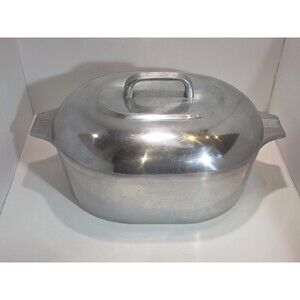 Vintage GHC Magnalite 4265 Dutch Oven Roaster 8 Quart 7.5 Liters W/ Trivet USA